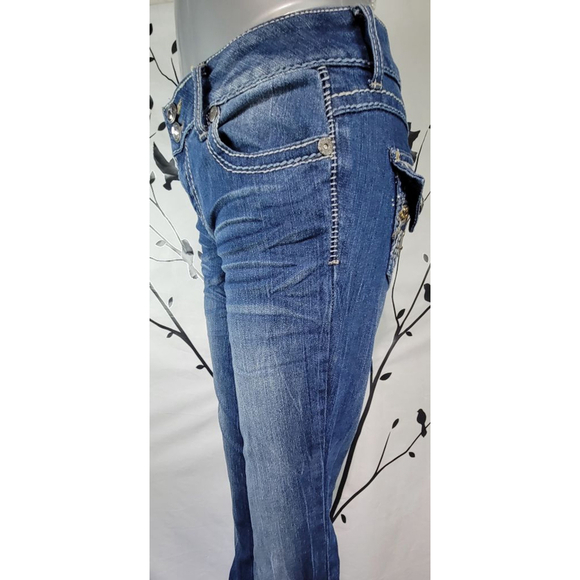 Zana Di Blue Denim Boot Cut Jeans Size 5 - Picture 4 of 9
